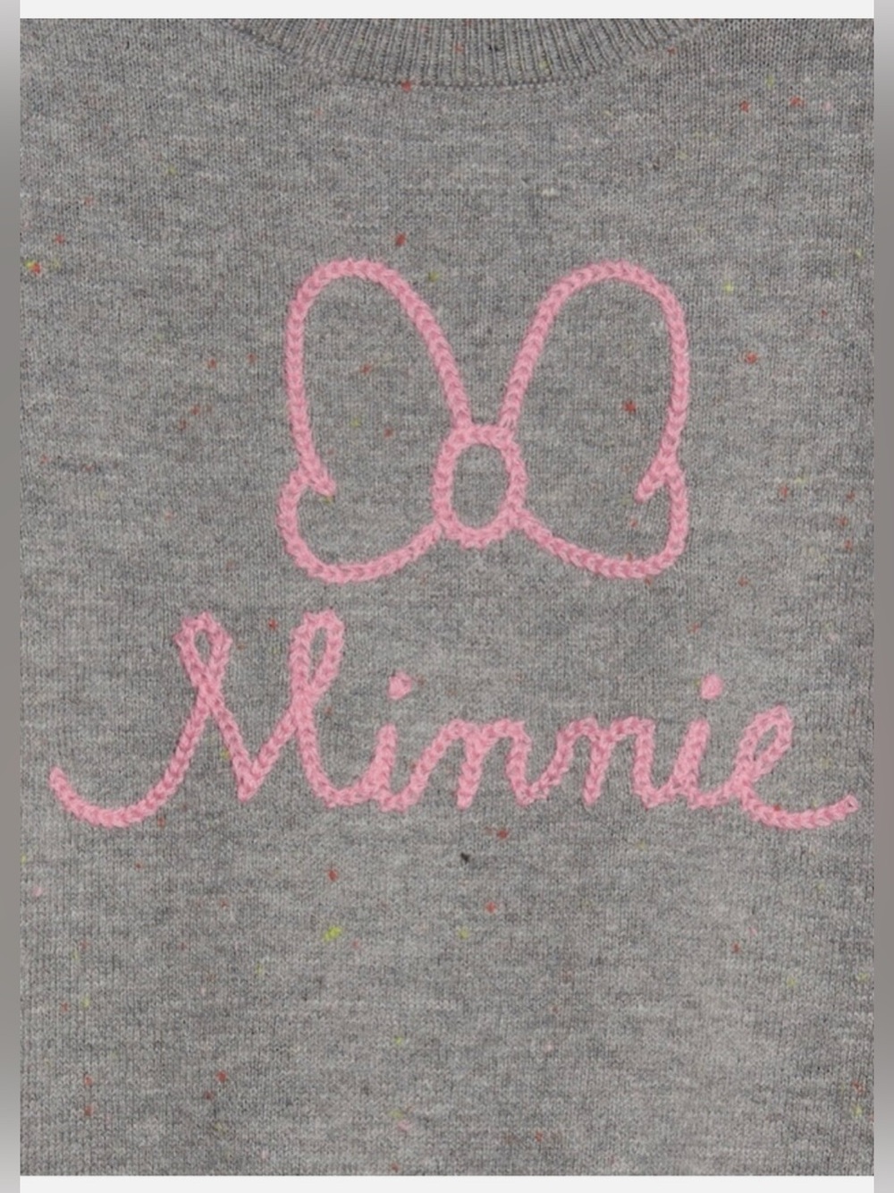 NWT toddler girl baby GAP x Disney Minnie Mouse grey sweater size 3T - Picture 2 of 9